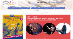 Desktop Screenshot of marimba-festiva.de